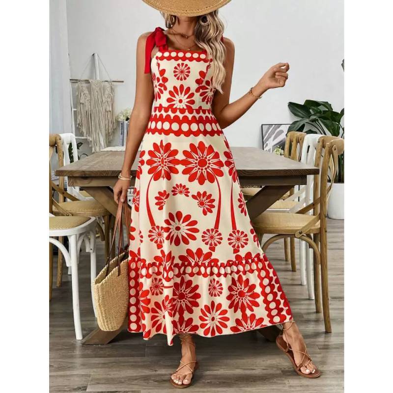 Vintage Art Deco Dress With 3d Print And High Waist For Casual Or Party Wear
