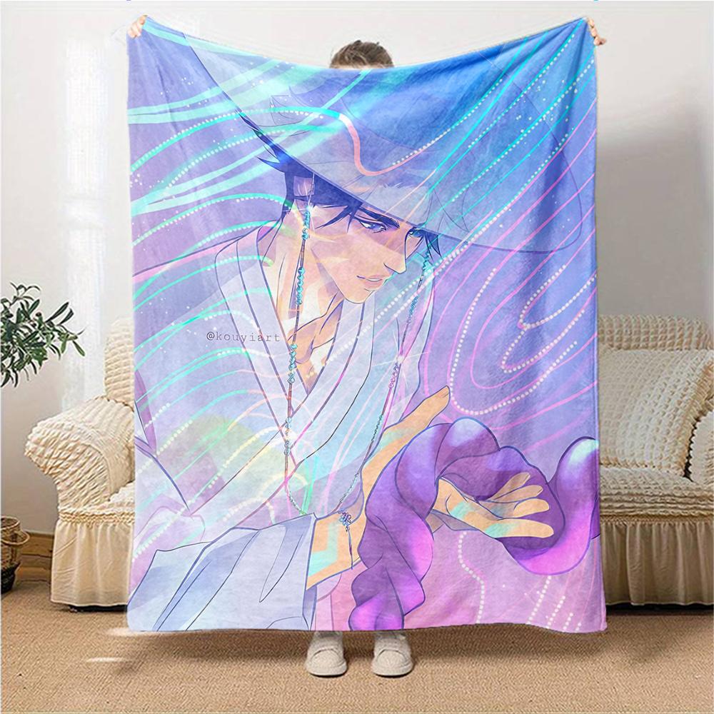 1Pc Fantasy Anime Character Blanket For Couch Bed Plush Cozy Fuzzy Blanket Super Soft Warm Blankets For Fall And Winter 0918201