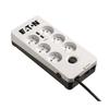 Multiprise/Parafoudre - EATON Protection Box 6 Tel USB FR - PB6TUF - 6 prises FR + 1 prise tel/RJ + 2 ports USB - Blanc &amp; Noir
