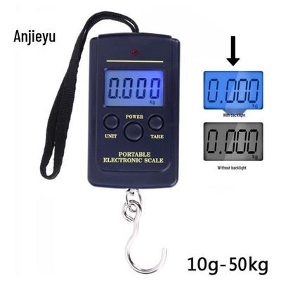 40KG Portable Handheld Electronic Luggage and Fishing Scale with Hook