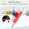 4Pcs Car Air Conditioner Valves Stem Cores Remover Wrench Double HVAC Valves Cores Removal Tool Set for Vehicles Truck