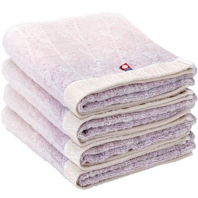 Imabari Towel Face Towel Cotton Bud Pattern 34cm X 75cm Set of 4 All 14 Types Pink Face Towel Quick Drying Instant Absorption Imabari Towel Set Gift