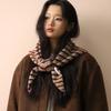  New Wool Fashion Knitted Triangle Hijab Wraps Women Winter Stripe Shawl Scarf Shoulder Shawl Neckerchief
