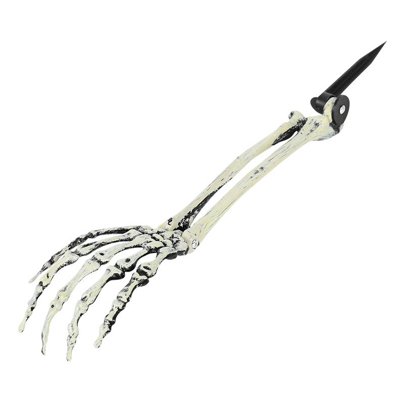 Plastový hororový kostlivec Ornament Halloweenské dekorace pro domov Halloween Vnitřní zahrada Patio Venkovní kostra Děsivé rekvizity Dekor
