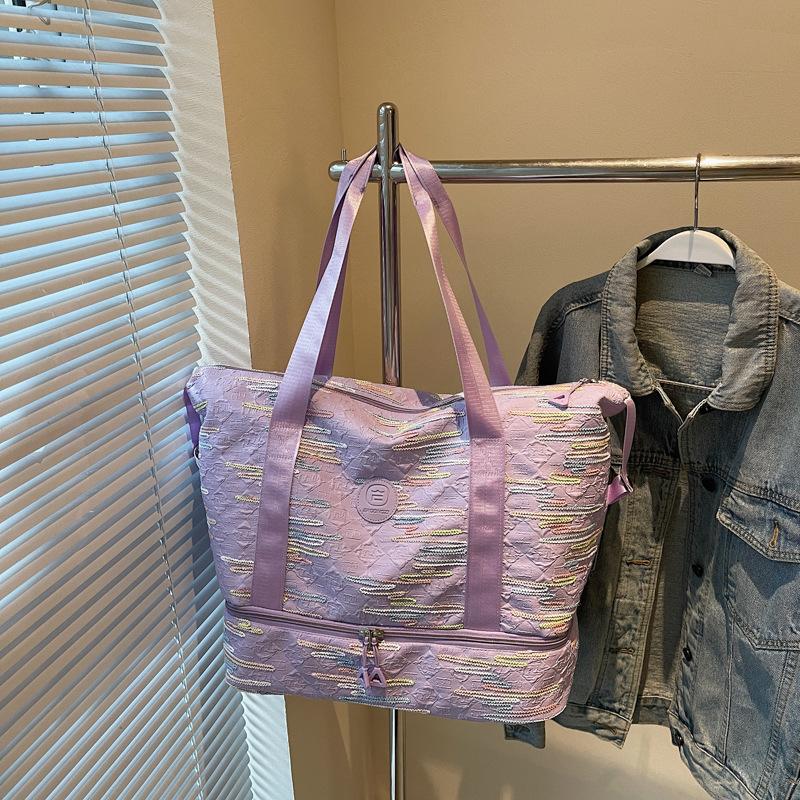 Short trip bag women's lightweight large-capacity handbag niche design 2025 portable luggage bag sports yoga bag