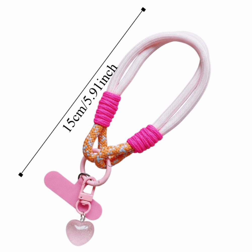 Detachable Mobile Phone Strap Love Keychain Mobile Phone Charm Mobile Phone Lanyard  Lanyard Patch