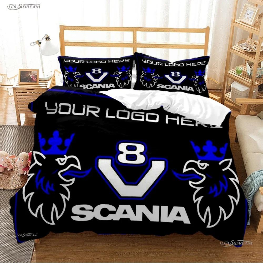 S-Scania Truck Eagle Head Duvet Cover Comforter Bedding Sets Soft Quilt Cover And Pillowcases For Teens Singledoublequeenking