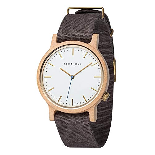 Мужские деревянные часы Kabholz, Немецкий дизайн, Водонепроницаемые, Официально импортированные, WWAL7203