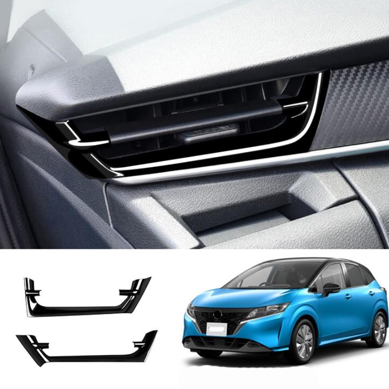 RHD For NISSAN NOTE E13/AURA FE13(2WD)E-POWER interior front dashboard left right air condition outlet cover side AC vent cover