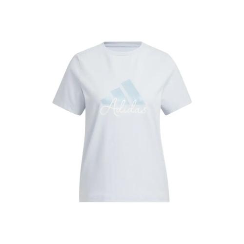 adidas MUST HAVES Knitted Short-Sleeved SS25 T-Shirt Women s Blue S синий