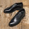Fashion New Gentleman Fashion Black Brown Lace Up Oxford Brogues Shoes Luxury Designer Formal Wedding Prom Dress Homecoming Footwear