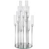 Transparent Acrylic Cross Wedding Candlestick for Banquets, Hotels, Aisles, Restaurants, and Bars