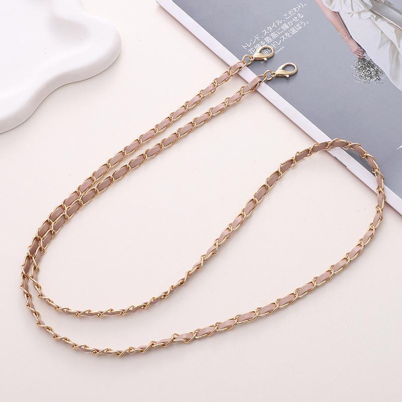 Handmade Leather Crossbody Phone Case with DIY Jewelry Pendant - Small Fragrance Style for Girls