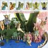 6pc Miniature Fairy Garden Figurines Set Vibrant Multicolored Outdoor Micro Landscape Decor