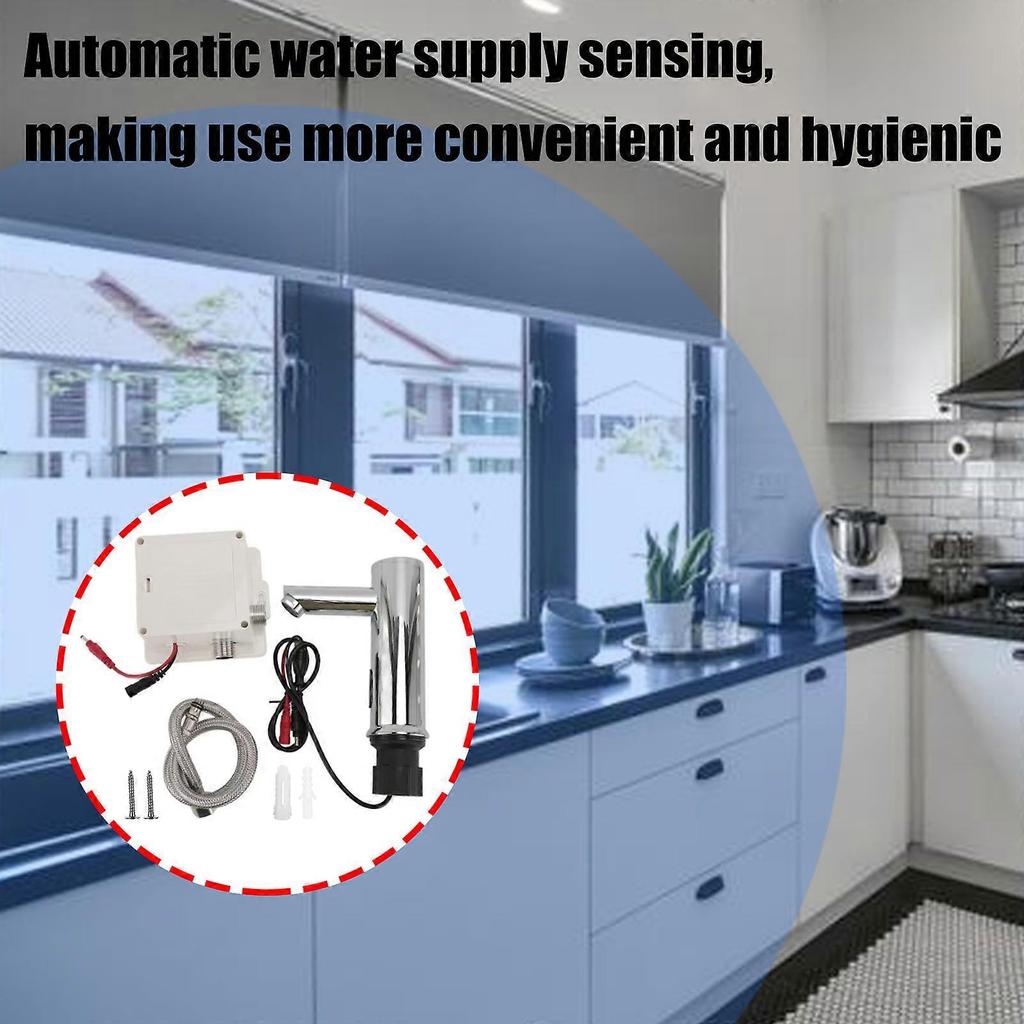 Small Motion Sensings Faucets Kit Fast Response Space Saving Installation Hygienic Automatic Faucets for Kitchen Bathroom