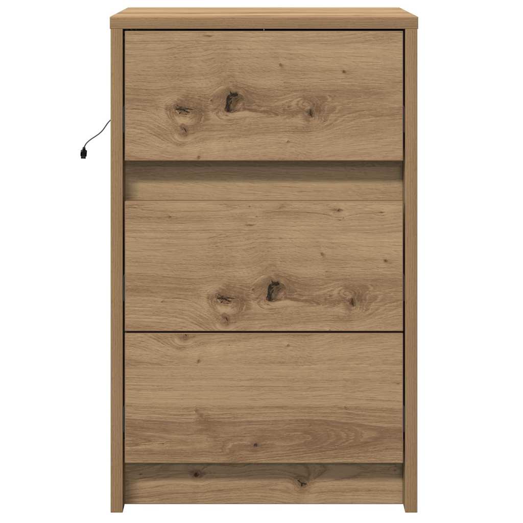 Nightstand Artisan Oak 38 x 34 x 61 cm Particleboard