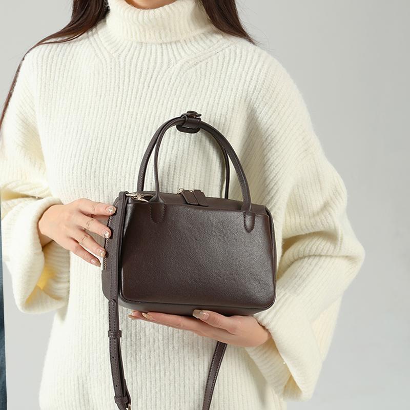 Rindsleder Echtes Leder Handtaschen für Damen Hohe Qualität Umhängetasche Weiblich Mode Retro Luxus Designer Crossbody-Taschen Damen