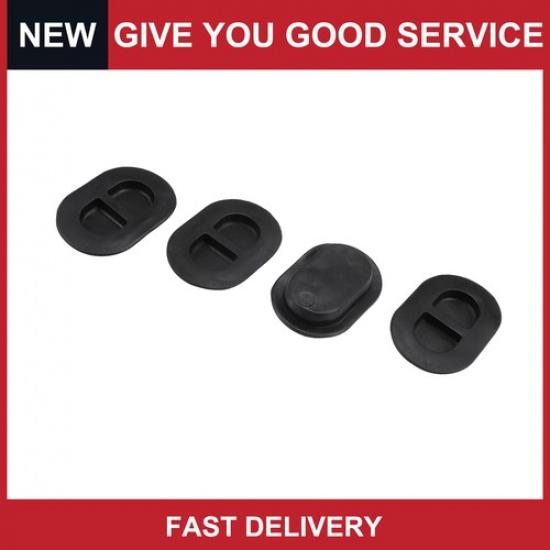 Pack of 4 for Jeep Wrangler JK JL 2014- Rubber Oval Plugs Pan Drain Plugs