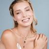 Collier - Waeni - Argent 925 - Rhodié - Zircone - Taille unique