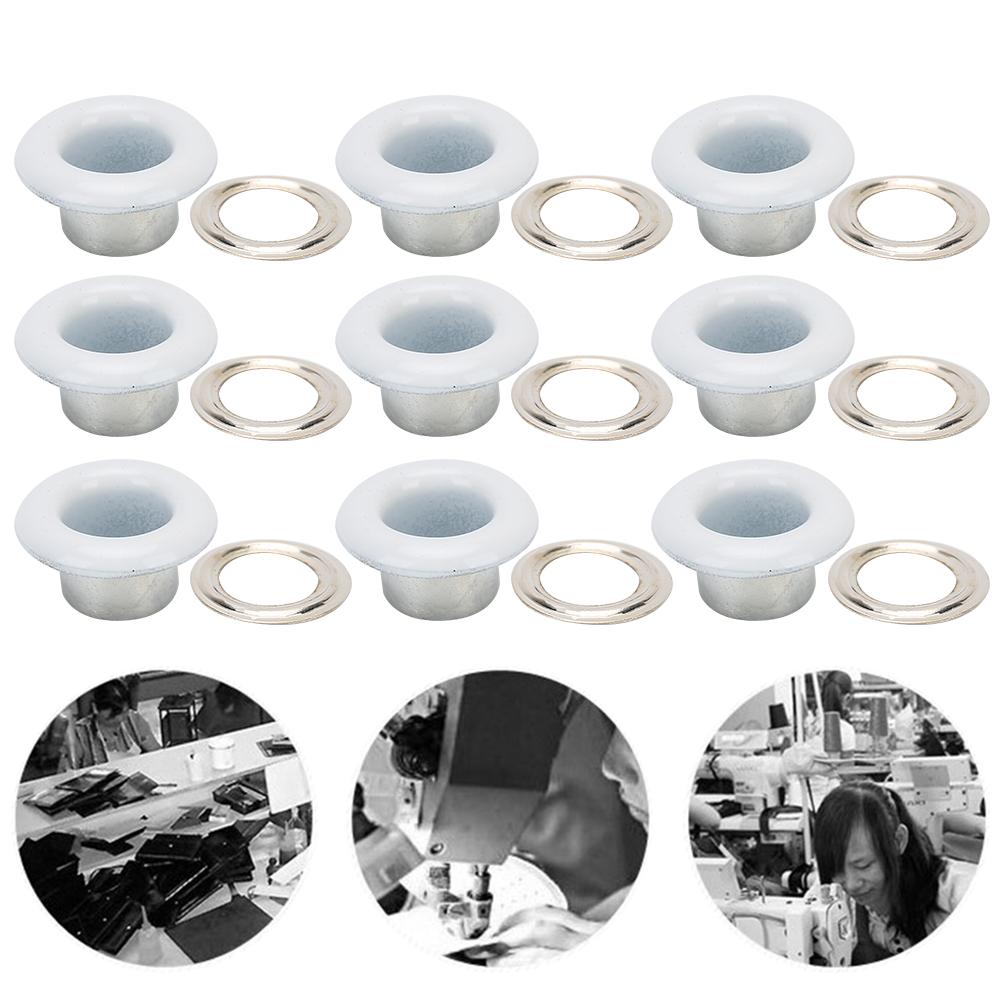 200 Sets   Buckle Metallic Grommet Shoes Lther Bags   Craft Button Rivet Tool 6mm