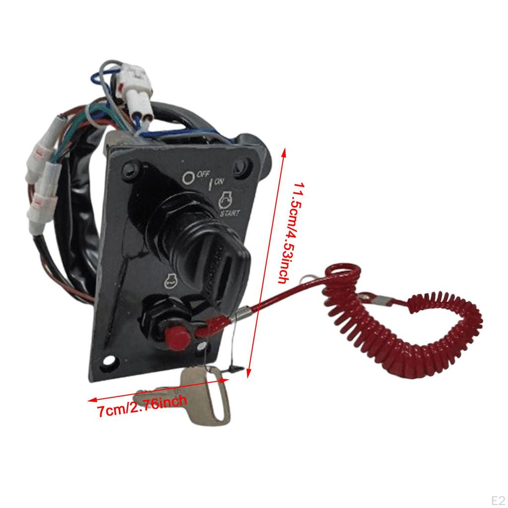 Single Engine Ignition Key Switch Panel Assembly Easy To Install 37100-96J24 Accessory Replace