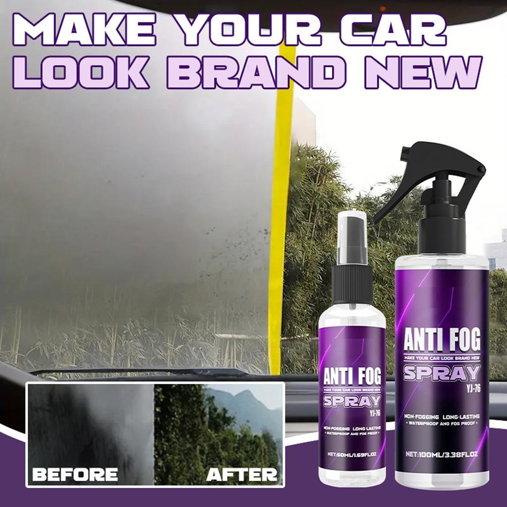 Auto Beschlagschutzmittel, Frontscheibe, Fensterglas, Rückspiegelgläser, Regen- und Beschlagschutzmittel 50ml/100ml