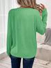 Women's Casual Long Sleeve Tee with Coffee Teach Sleep Repeat Print, Crew Neck Soft Basic Top for Commute Vacation Outdoor Daily Wear Gift
