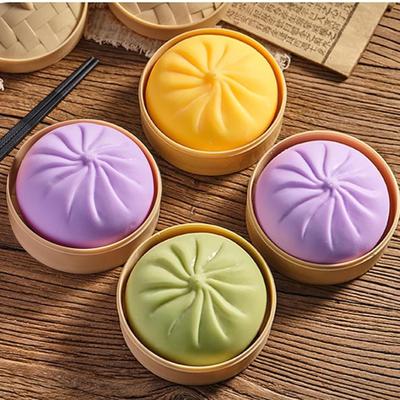 Fidget Squeeze Toy Soft Relaxation Gadget Steamed Bun Sensory Squeeze Toy For Children Girls Students Adults Classroom Home Dorm