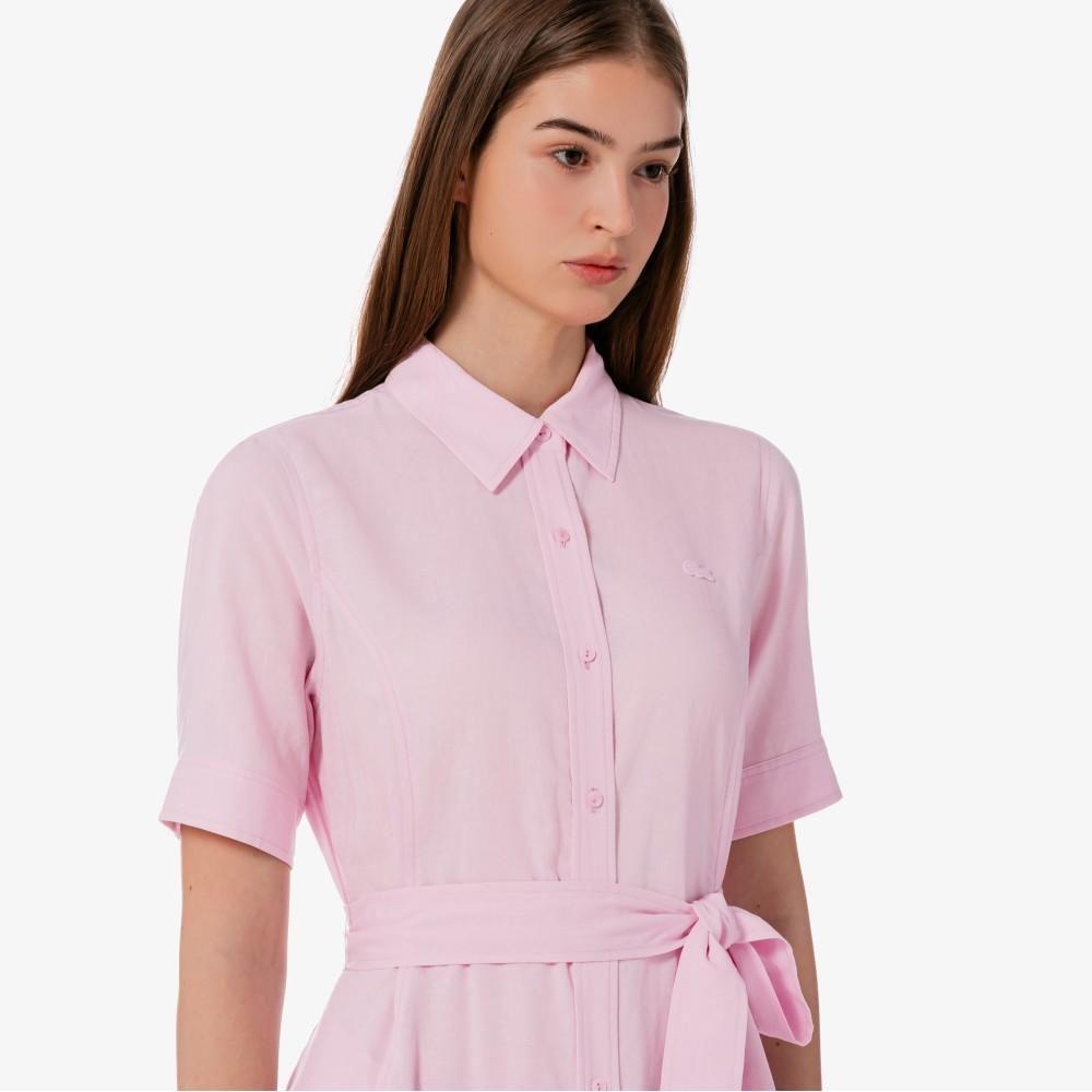 [lacoste] Women's Linen Shirt Dress EF319E-56GZ4H