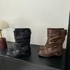 Light Luxury Niche Retro 2025 Autumn and Winter New Women's Shoes and Women's Boots Foreign Trade Is Now Tall