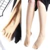 Breathable Split Toe Knee Length Long Socks For Women Sweat Absorbing Toe Separation Stockings with Ribbed Elastic Cuffs
