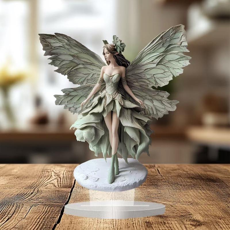 Böhmische Fee Elfenstatue Acryl Elfe Zuhause Büro Café Vitrine Schlafzimmer Dekoration Ornament