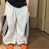Spring Kids Block Striped Casual Pants Unisex Loose Fashionable Sports Trousers