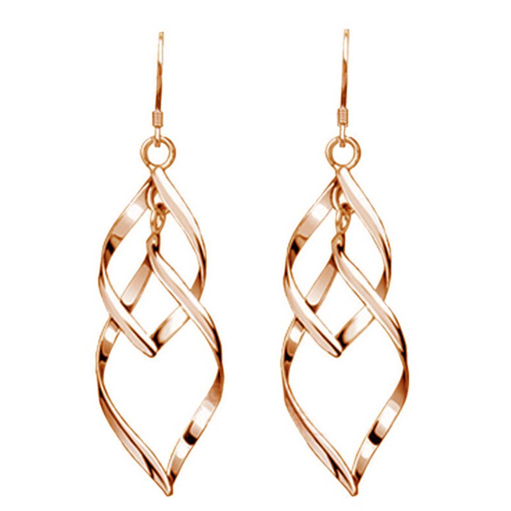 

Women Girls Dangle Earrings Double Linear Hook Earrings Daily Office Geometric Ear Studs - Silver