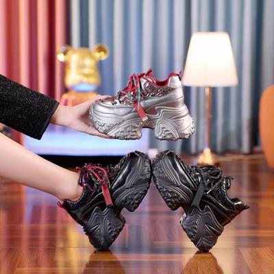 Small Man Thick Sole Inner Height Increase 8cm Dad Shoes Women's Casual Sports Shoes