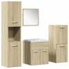 VidaXL Bathroom Furniture Set 5 Pcs Sonoma Oak, Bathroom Cabinet, Bathroom Cupboard, Furniture 3325001