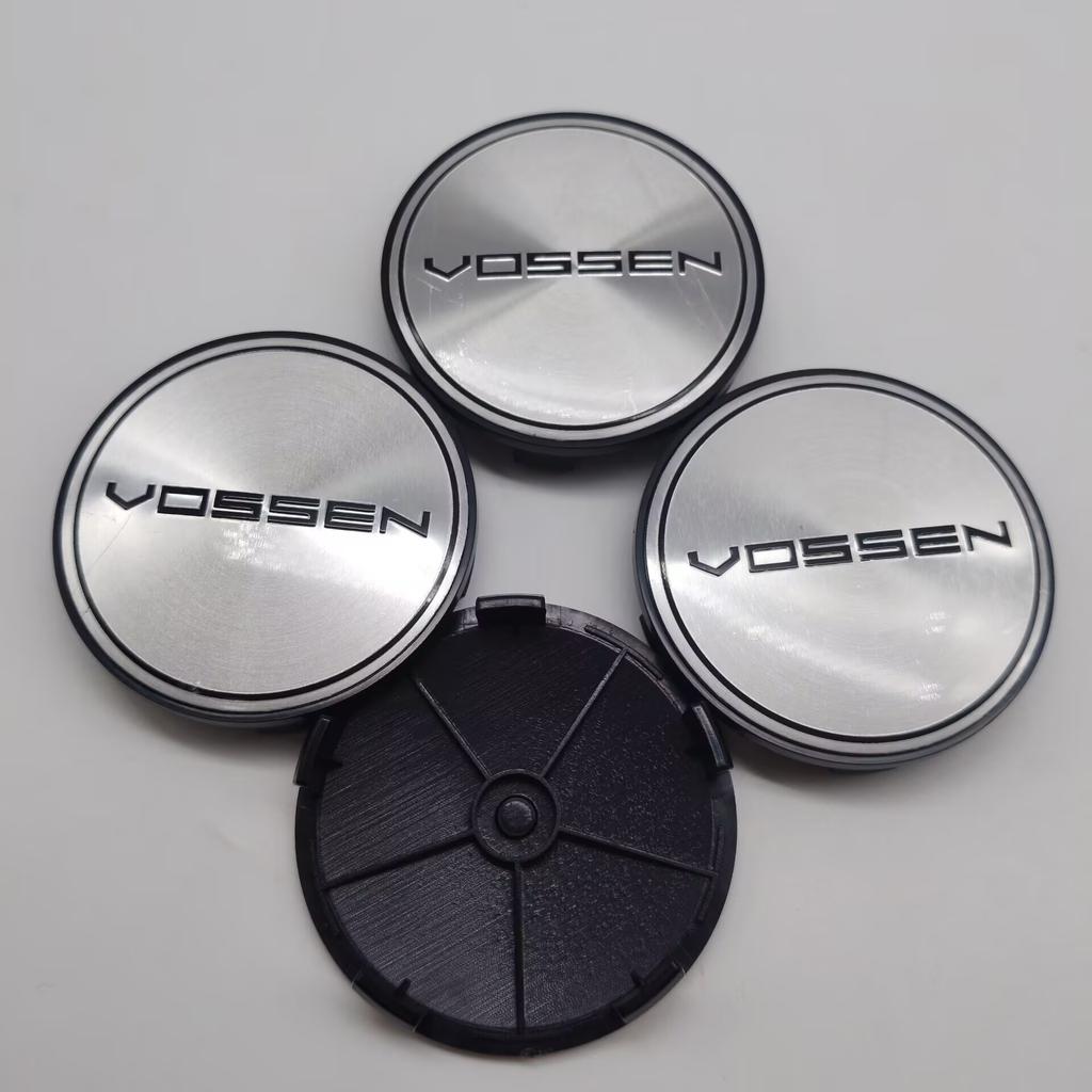 4ks/sada 68mm Vossen Krytky středů kol automobilu Znak automobilu Logo Štítek krytky středu kola Příslušenství pro pneumatiky automobilů