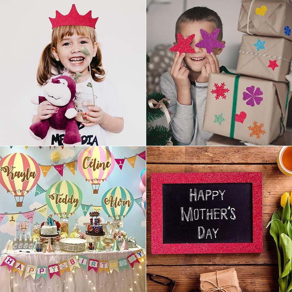 Glitter Sticker for Jumbo A4 Assorted Cut To Your Cheering Fan DIY 10 Sheets Sheets, Type, Fans, 10-Color Set, Size, Colors, Liking, Material, Crafts,