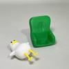 Multi-scene Lazy Reading Duck Figurine 3D Printed Cute Ornament for Car Dashboard Home Desk Bookshelf Decor Funny Small Gift
