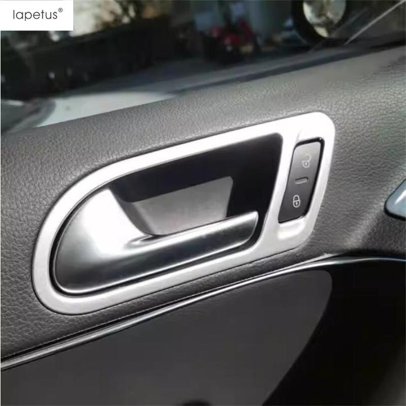 Car Inner Door Pull Doorknob Handle Hand-clasping Bowl Cover Trim Accessories Interior For Volkswagen VW Tiguan MK1 2008 - 2015