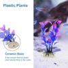 14pack Artificial Landscaping Plant Fish Tanks Decoration Natural Unique Plant for Home or Office Use