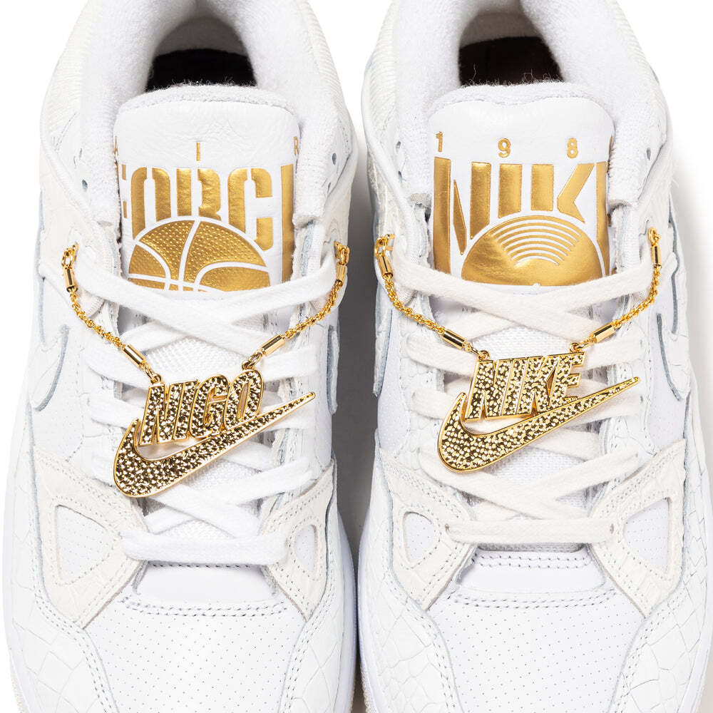 HV8070-100 NIGO Nike Air Force 3 Low White Metallic Gold Heel Logo OGIN (Men's)