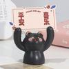 Desktop Cartoon Animal Resin Statue Adorable Creative Shape Mini Size Photo Stand Memo Clip Message Note Holder