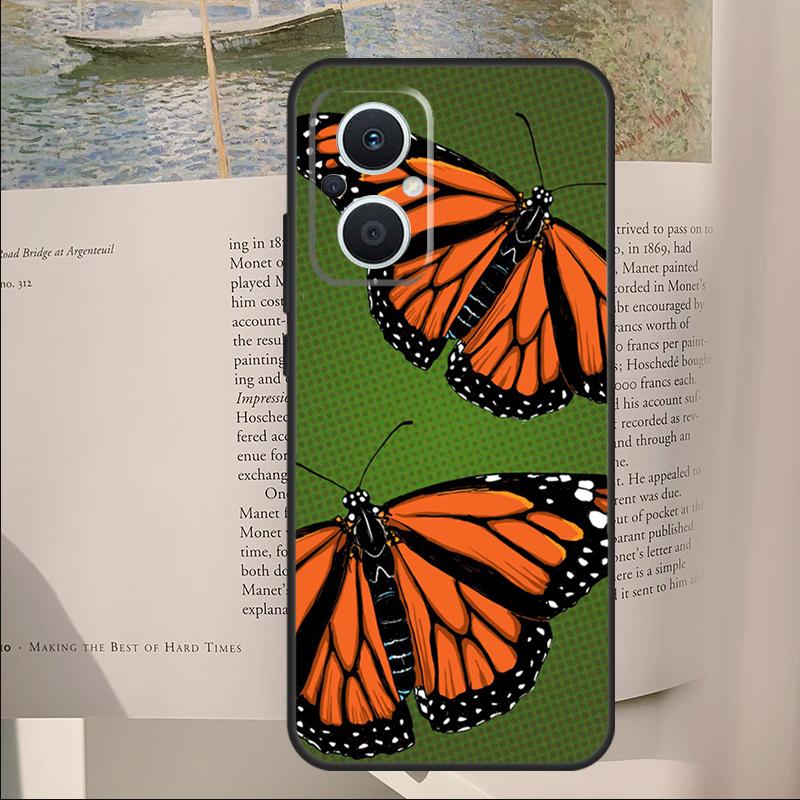 Butterfly Cover For OPPO Reno 14F 13F 12F 11F 10 11 12 14 Pro 7 8 Lite OPPO Find X9 X6 X5 X8 Pro Case