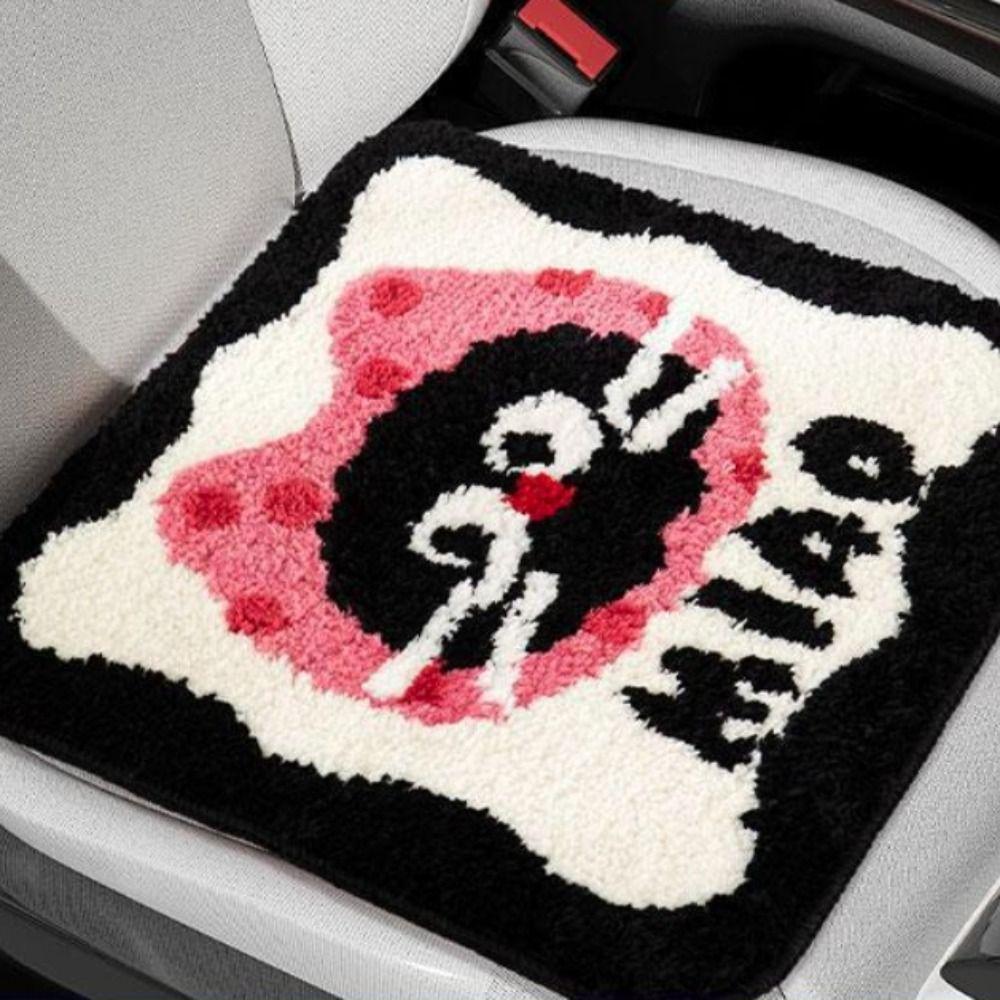 Cartoon Pattern Seat Cushion Thickened Tufted Cushion Plush Cushion Office Mat  Car Seat