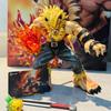21cm Digimon Leomon Battle Form Gk Statue Anime Figure With Flame Effect Painted Version Desktop Decoration Gift For Anime Fans