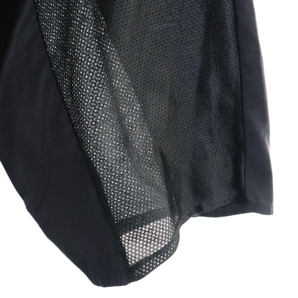 Embroidery Short Sleeve Jacket Black Front Zip Men's Used