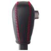 Tricolore Exchange DIY Shift Knob Leather Rewrapping Kit for Roox eK Wagon and eK Cross Black Leather On Left Black Leather On Top Red Stitching