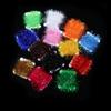 Making Fly Tying Material Sparkle Fly Fishing Tinsel Ice Chenille Fly Tying Thread Lures Streamer