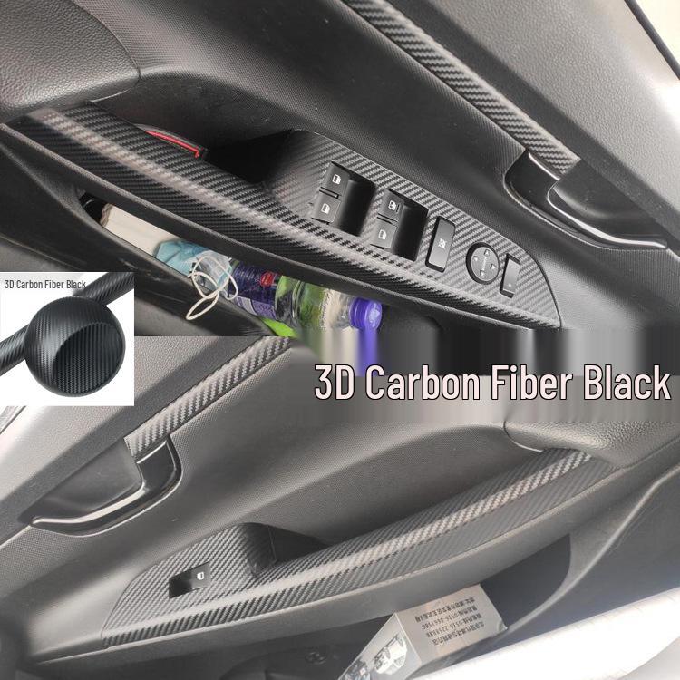 Carbon Fiber Center Console Gear Stickers for 2017-2020 Elantra Interior Enhancement